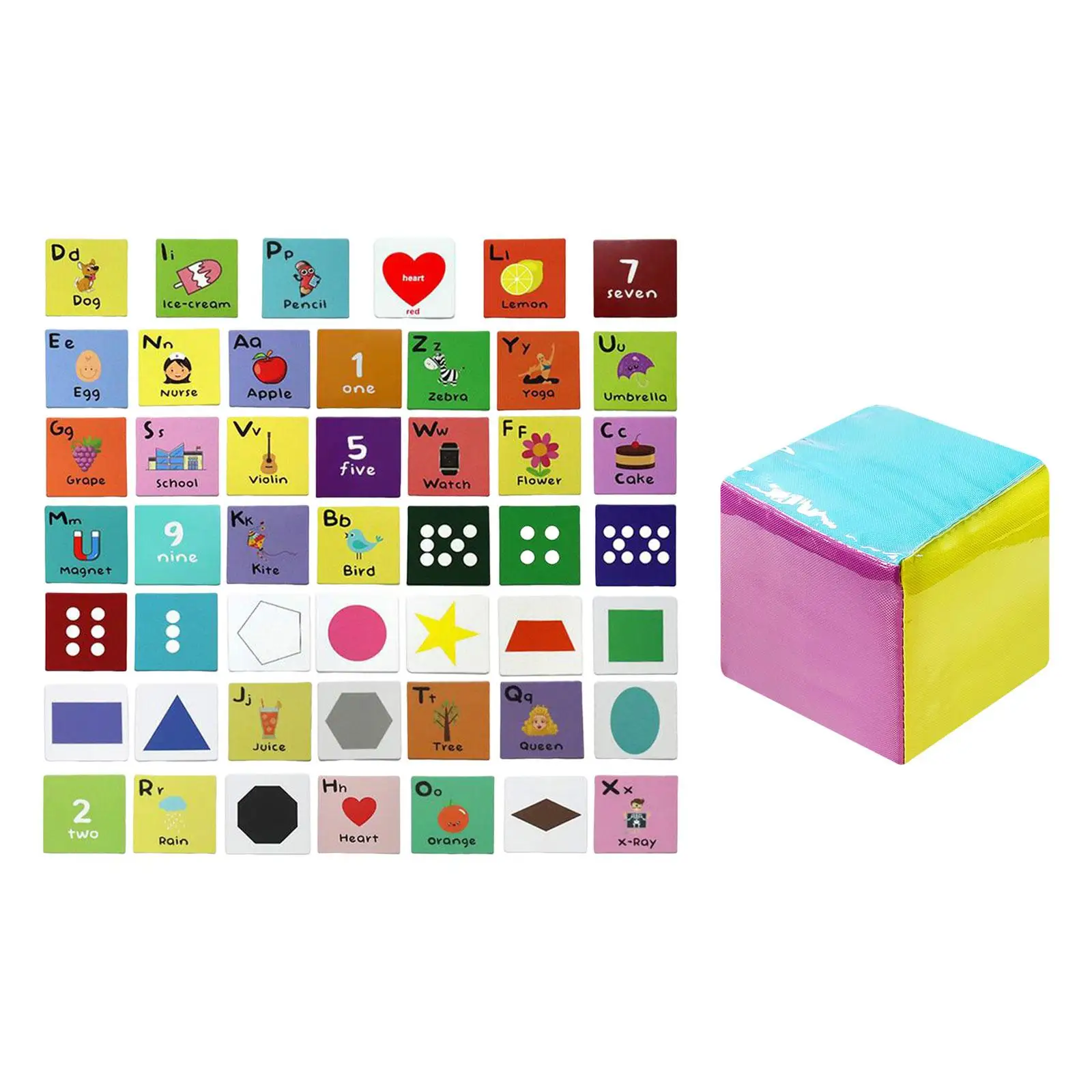Plush Cube Dice Colorful Classroom Education Pocket Dices for Kids Movement Activities Group Game Fine Motor Skills Dice Games