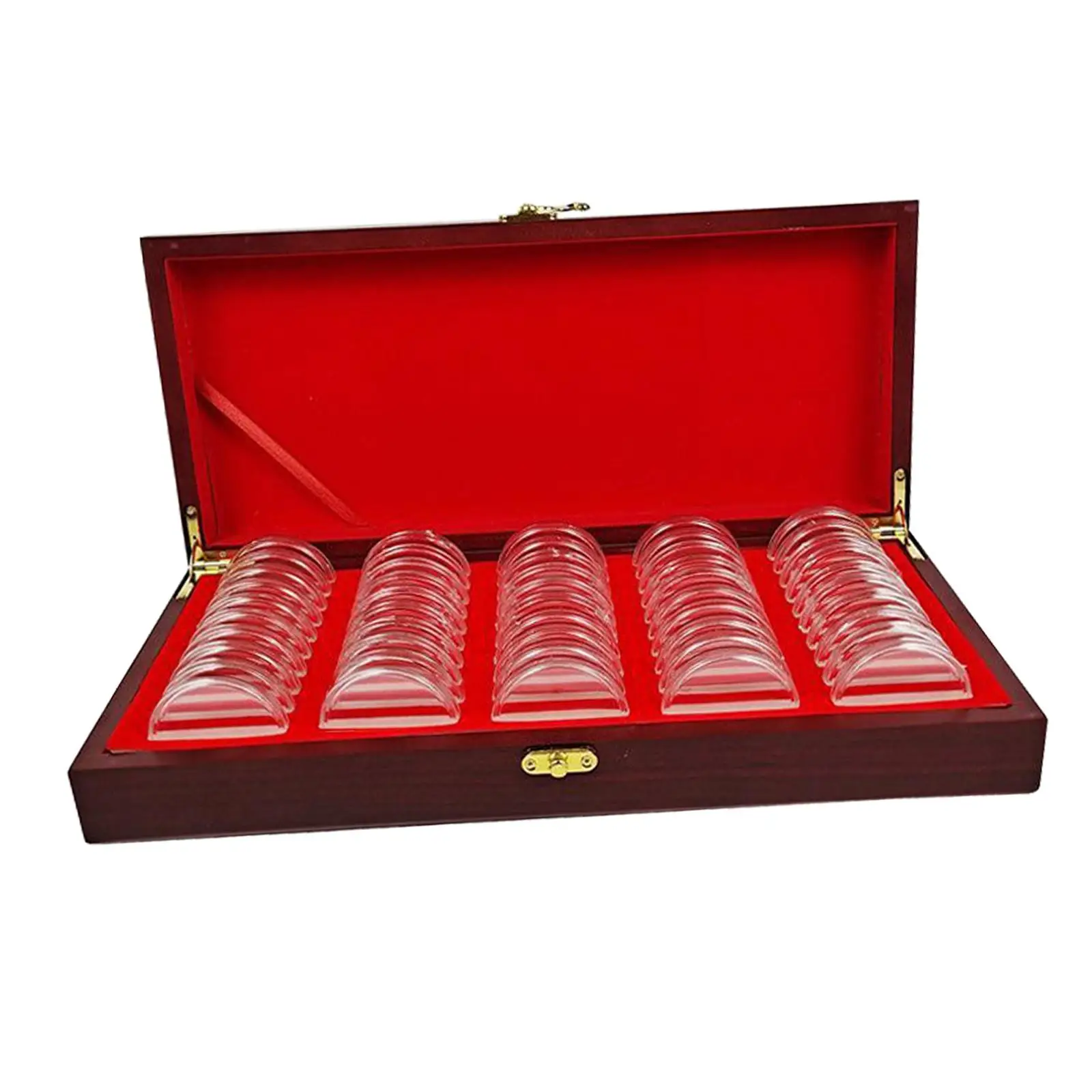 46mm Coin Storage Box, for 50 Coins Display Storage Case Coin Holder Case Universal Coin Capsules Holder for Coin Collector