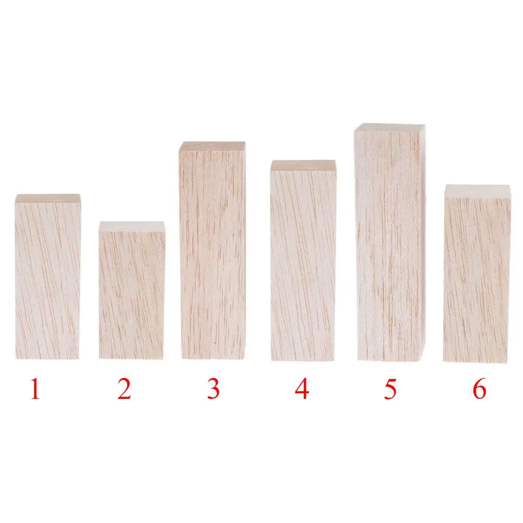 6pcs/set Blocks crafts Carving Painting Art Supplies for Children Shower Game Puzzle Making