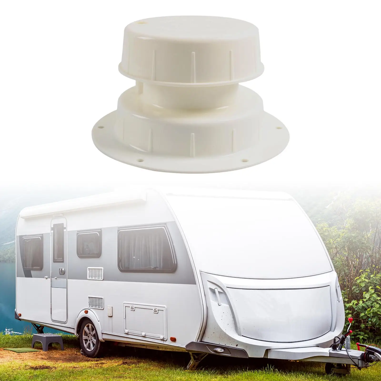 RV Camper Trailer Plumbing Roof Vent Cap RV Roof Vent Cover Sewer Vent Cover for 1 to 2 3/8 inch Pipe RV Trailer Camper