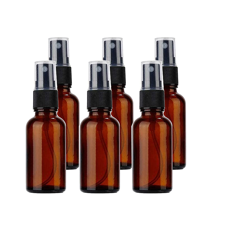 Best of 6pcs 20ml Amber Glass Fine Mist Spray Bottles Empty Refillable Travel Cosmetic Liquid Containers For Makeup, Cleaning Reviews & Tips