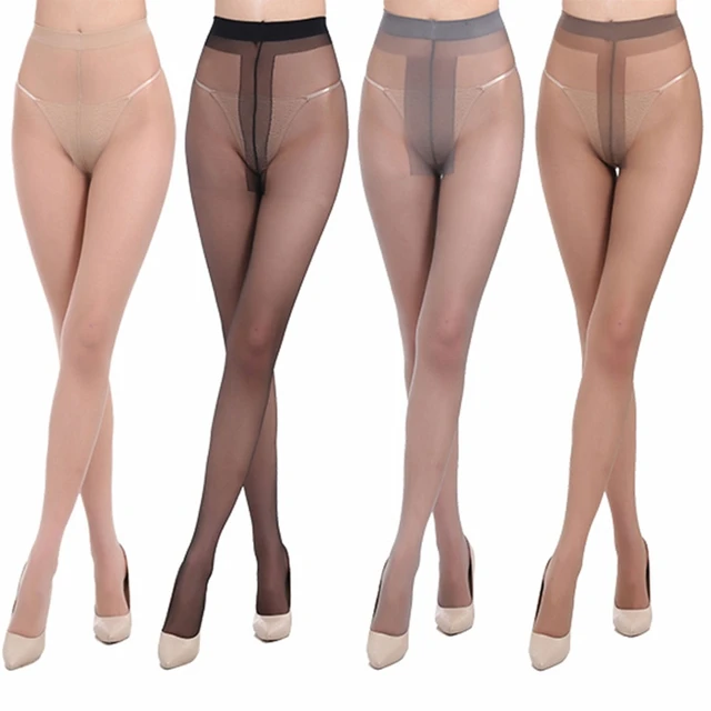1pc Solid Color Stocking Women's Shaping Sheer Stockings Slimming