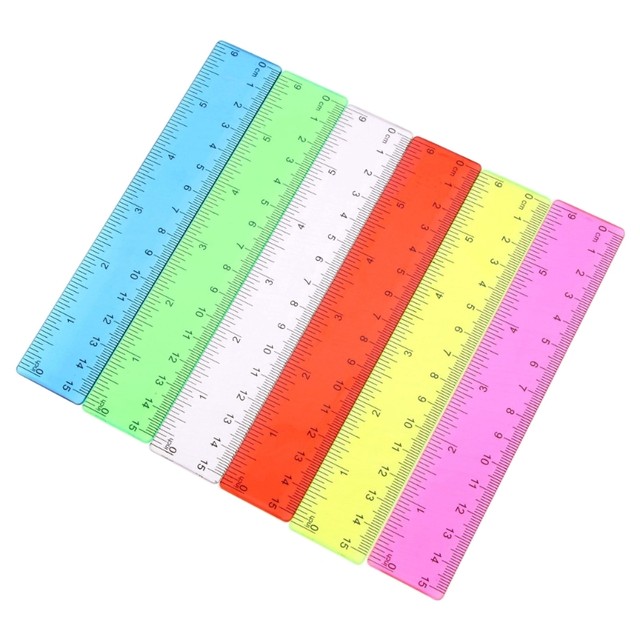 Clear Plastic Rulers 12 Inch Kid Ruler Flexible Transparent Assorted Color Bulk Rulers With Centimeters And Inches For Kid Student Back To School