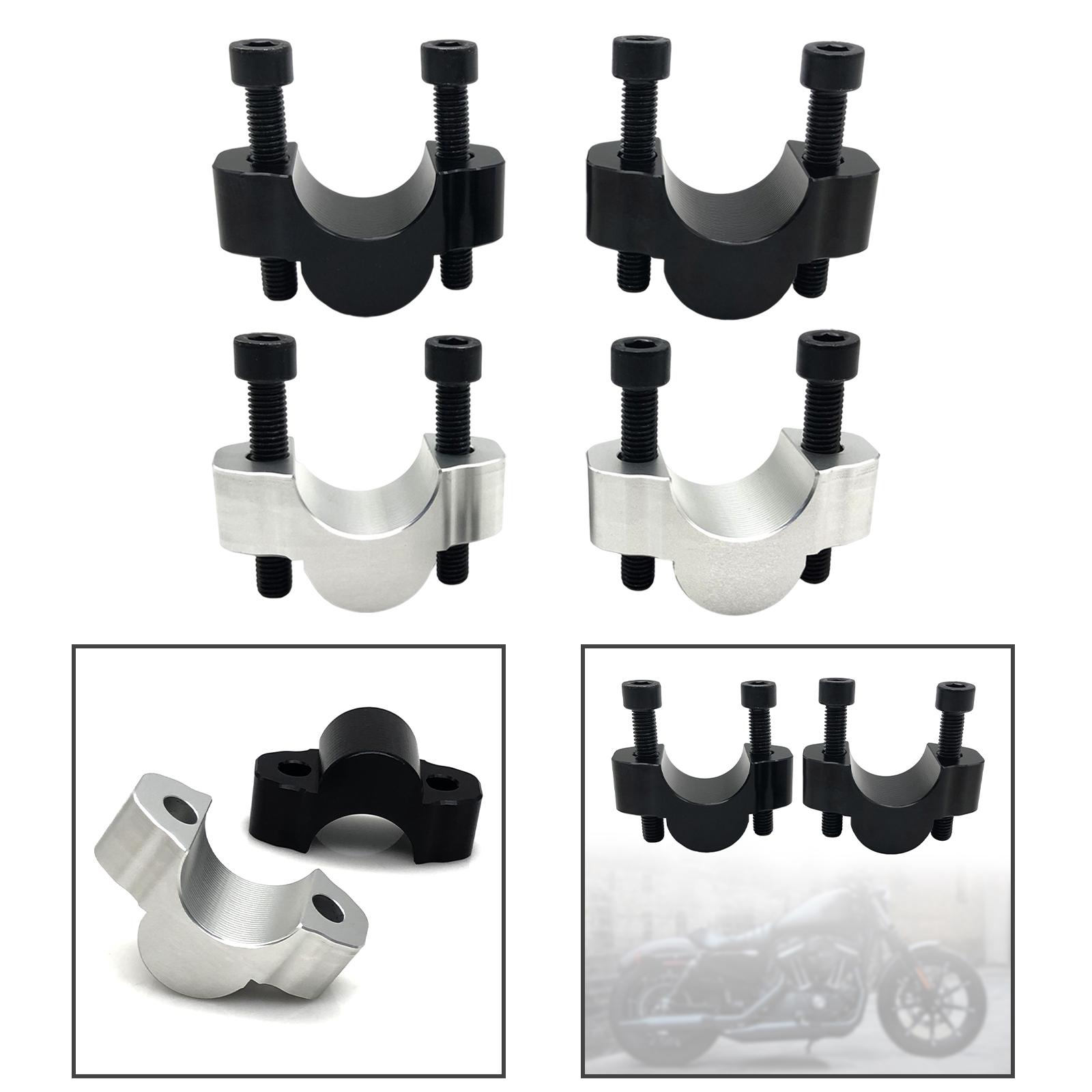 2x Handlebar Risers Aluminum 20mm Spare Parts Increase Motorcycle Handlebar Height Mount Clamp for Tenere700 2019-2023