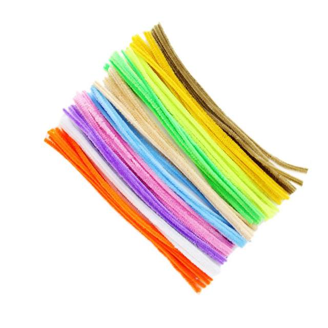 100 Pezzi Scovolini Colorati per Lavoretti, Pipe Cleaner, Filo di