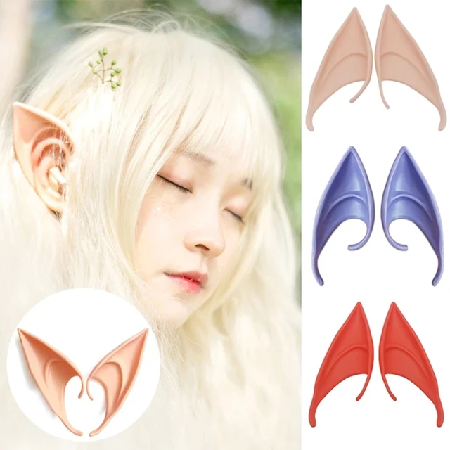 Orejas de elfo para Halloween Cosplay, orejas de Hada de elfo