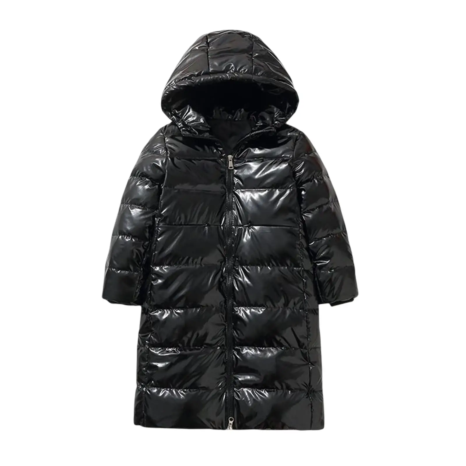Children Long Jacket Waterproof Soft Convenience Bright Down for Kids Winter