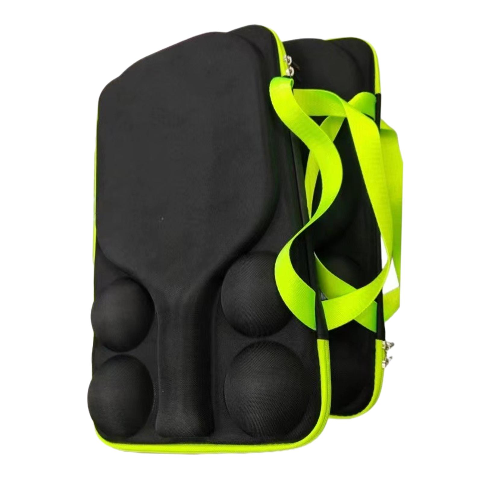 Pickleball Racket Case Shock Resistant Organizer Table Tennis Paddle Protective Case Lightweight Durable Beginners Carrying Bag