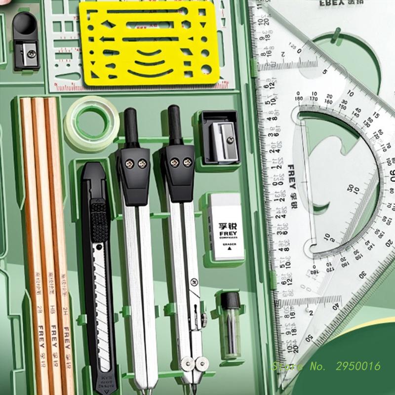 Transferidor Conjunto com Ferramentas De Desenho De