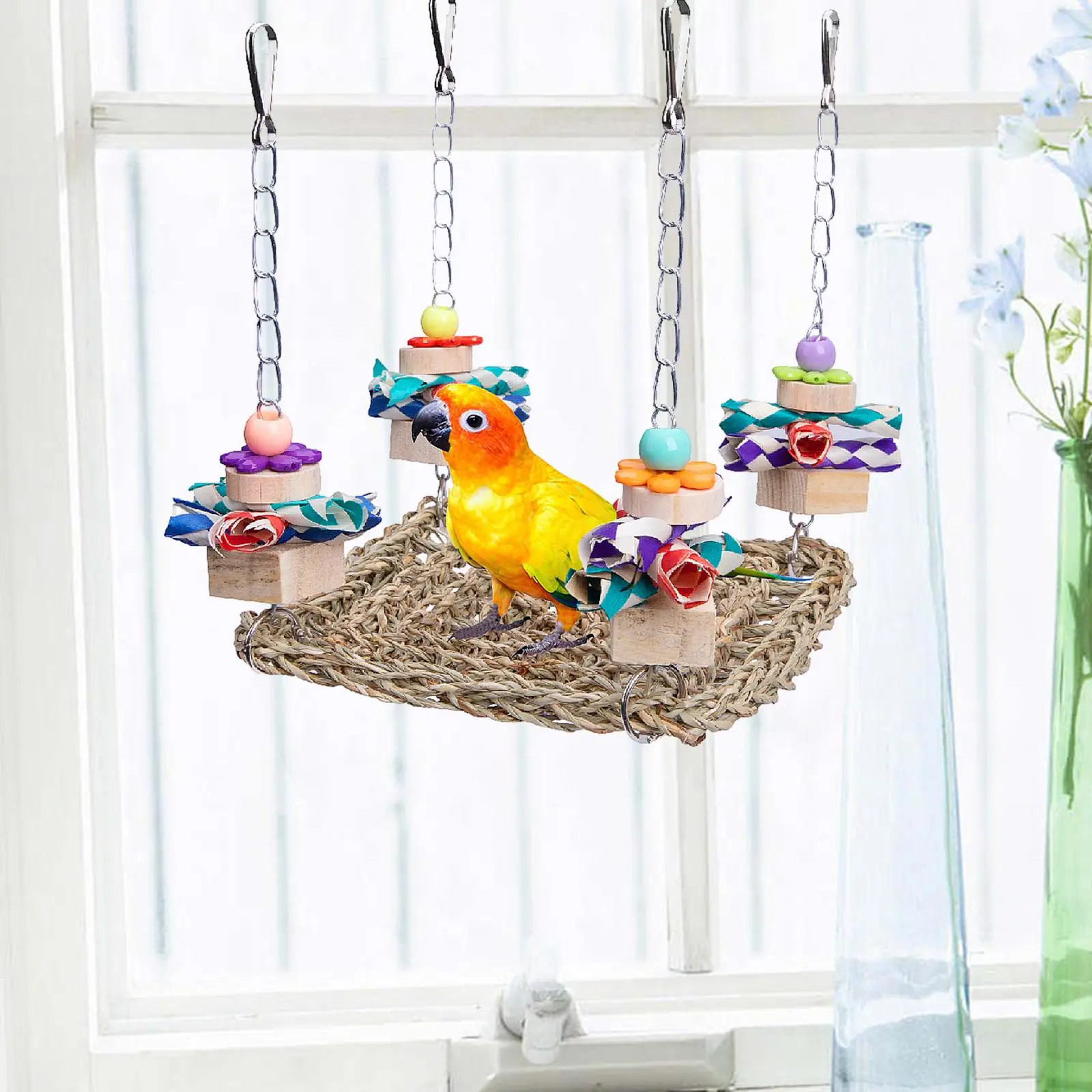 Bird Toys Woven Bird House Bird Nest Bird Nest for Home Outdoor Yard