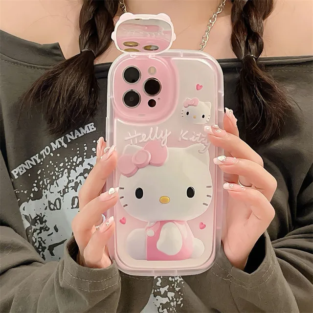 Hello Kitty Foldable Mirror Stand Phone Case – In Kawaii Shop