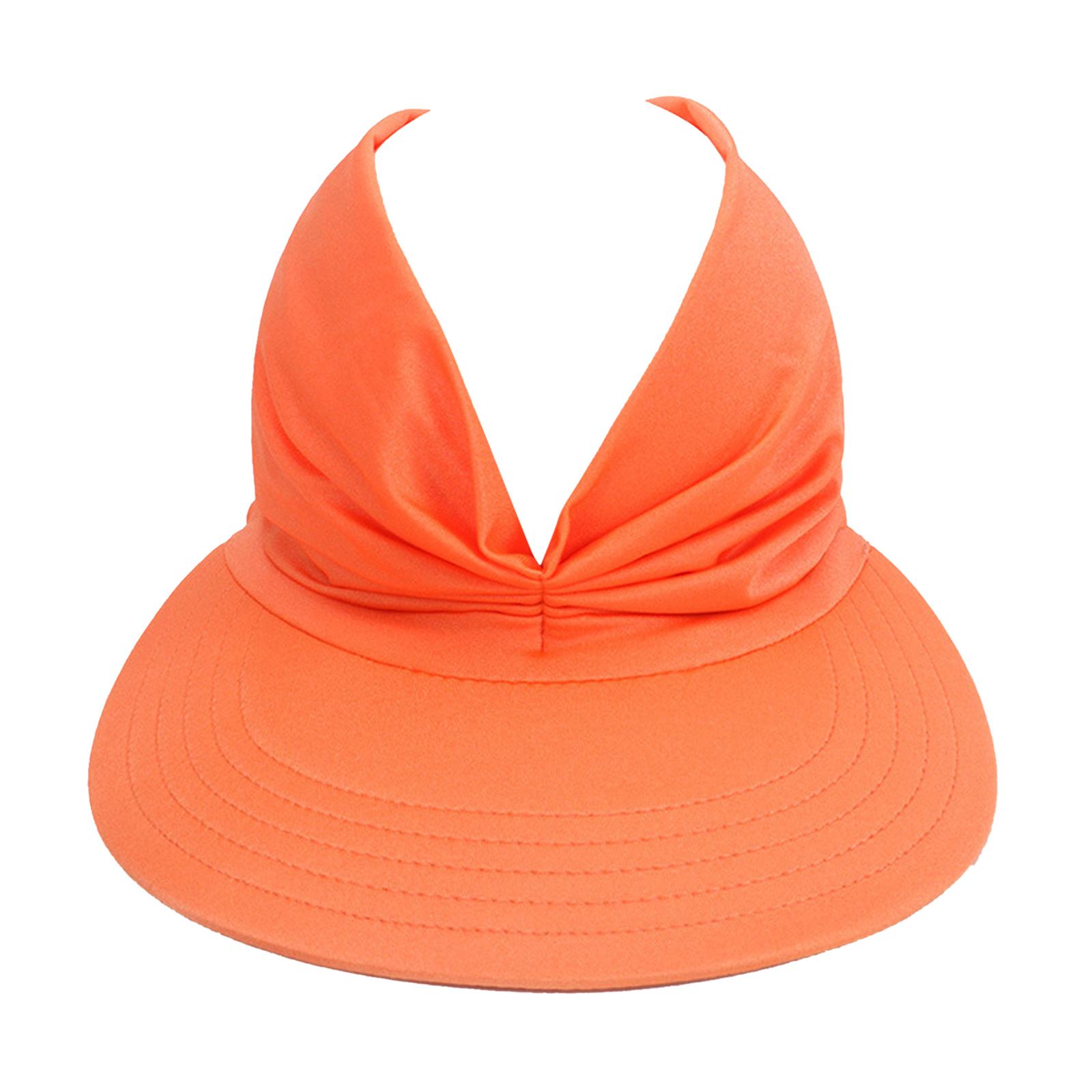 Women Summer Elastic Visor Hollow  Outdoor Sun Protection Hat Cpas Caps for Fishing Camping Hiking Jogging V