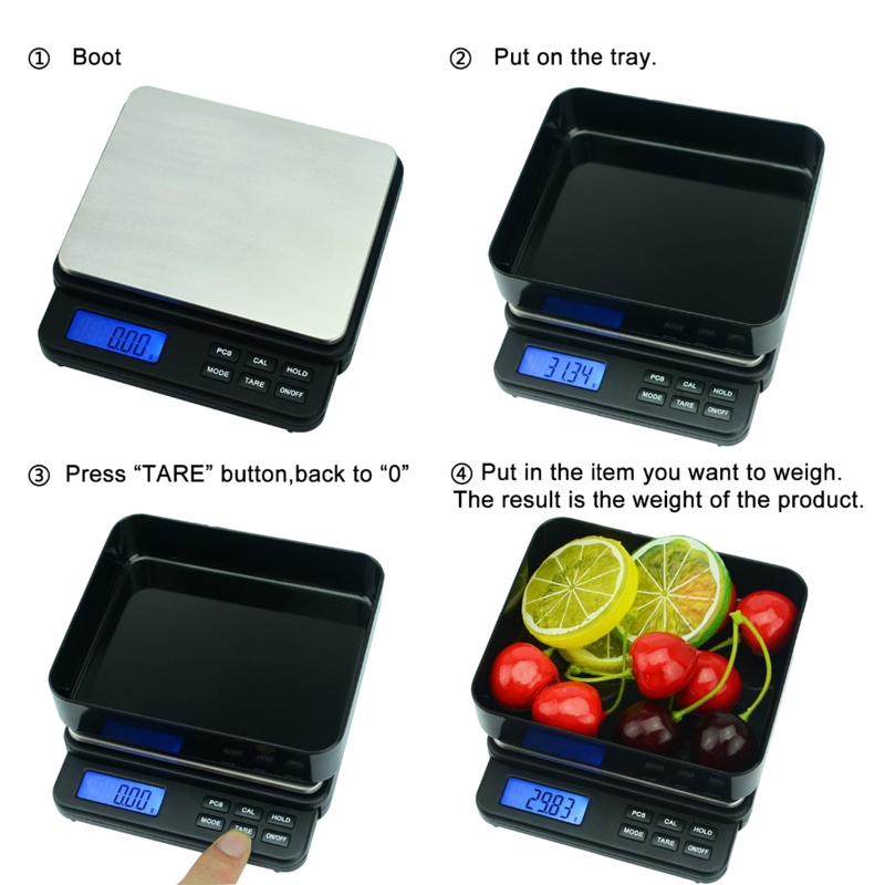 Title 3, Digital Scales Pocket Jewelry Scale Portable Mi...