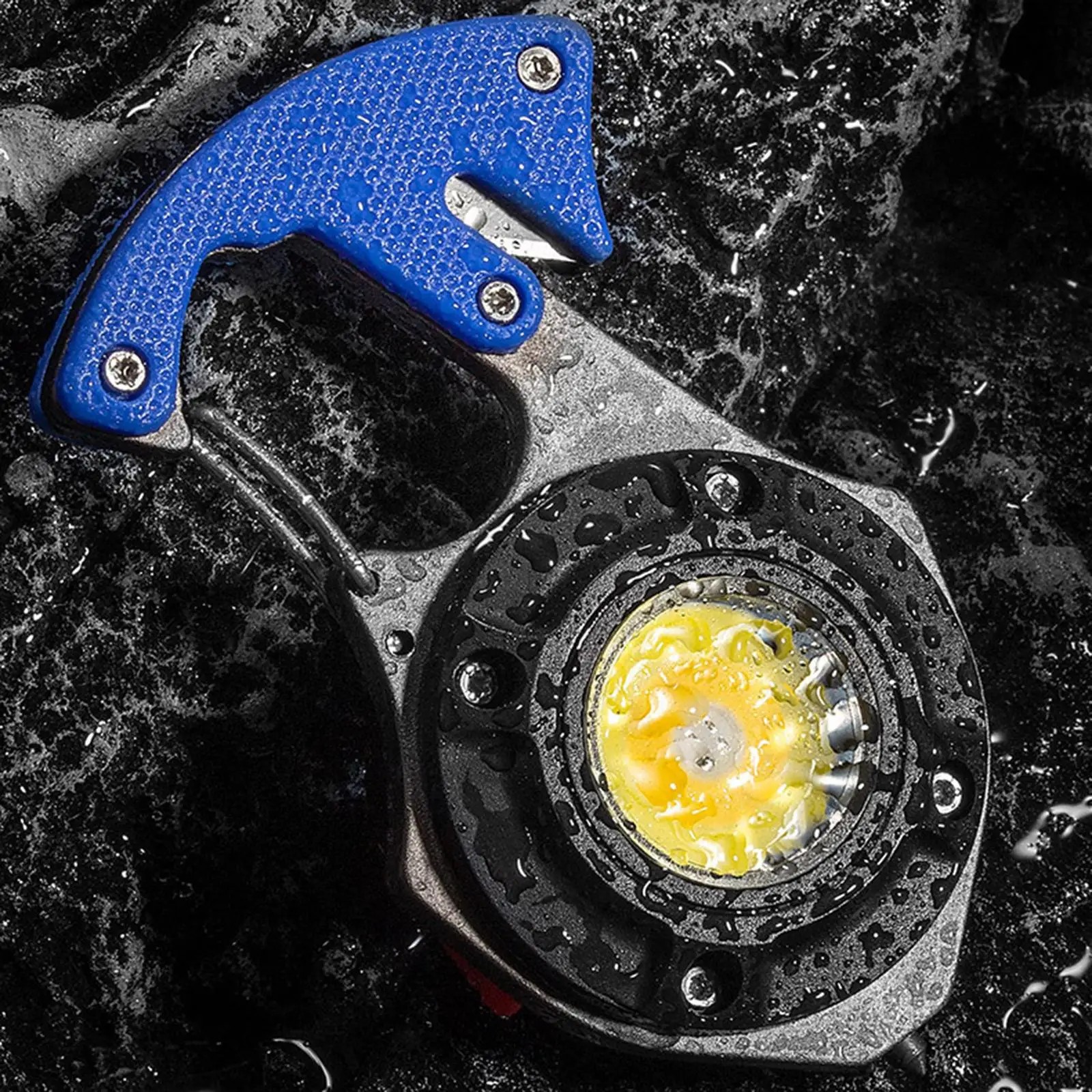 Magnet COB Keychain Flashlight Waterproof Screwdriver Hammer Multifunction Torch Emergency Lamp for Hiking Walking Fishing Home