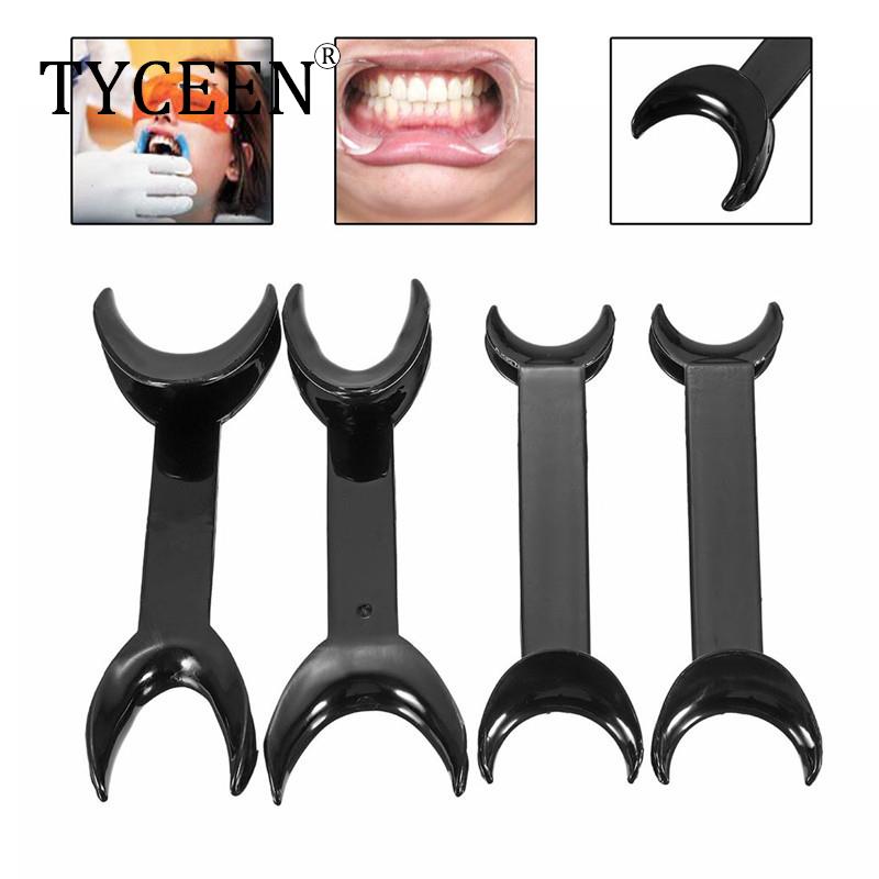 Best of 4pcs Dental Tool T-Shape Black Intraoral Cheek Lip Retractor Opener Double Head Orthodontic Teeth Mouth Opener Size Small+ Large Reviews & Tips