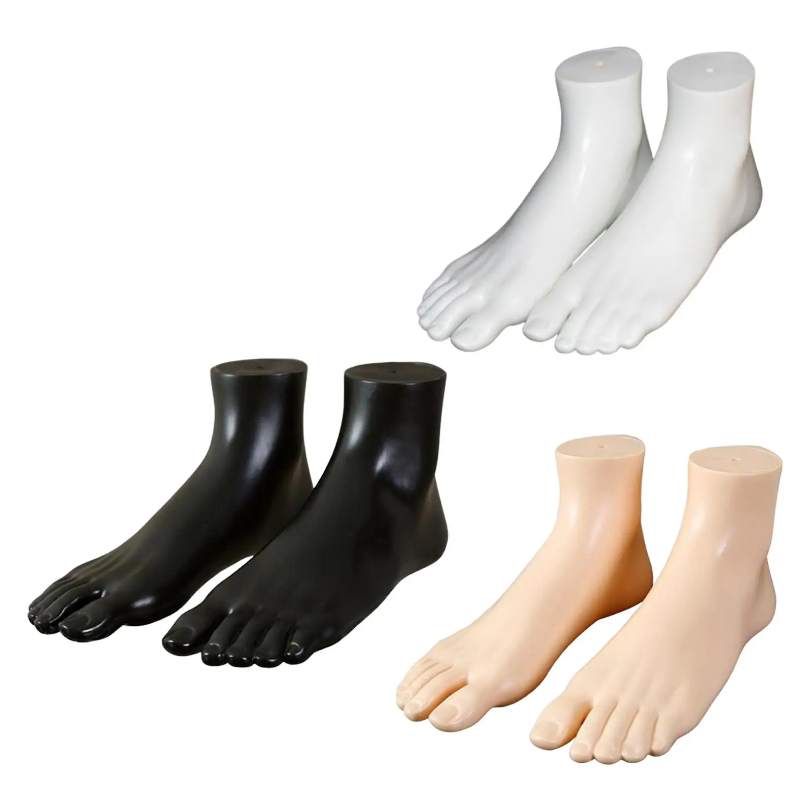 A Pair Mannequin Adult Feet Socks Display Props Manikin for Toe Rings Shop