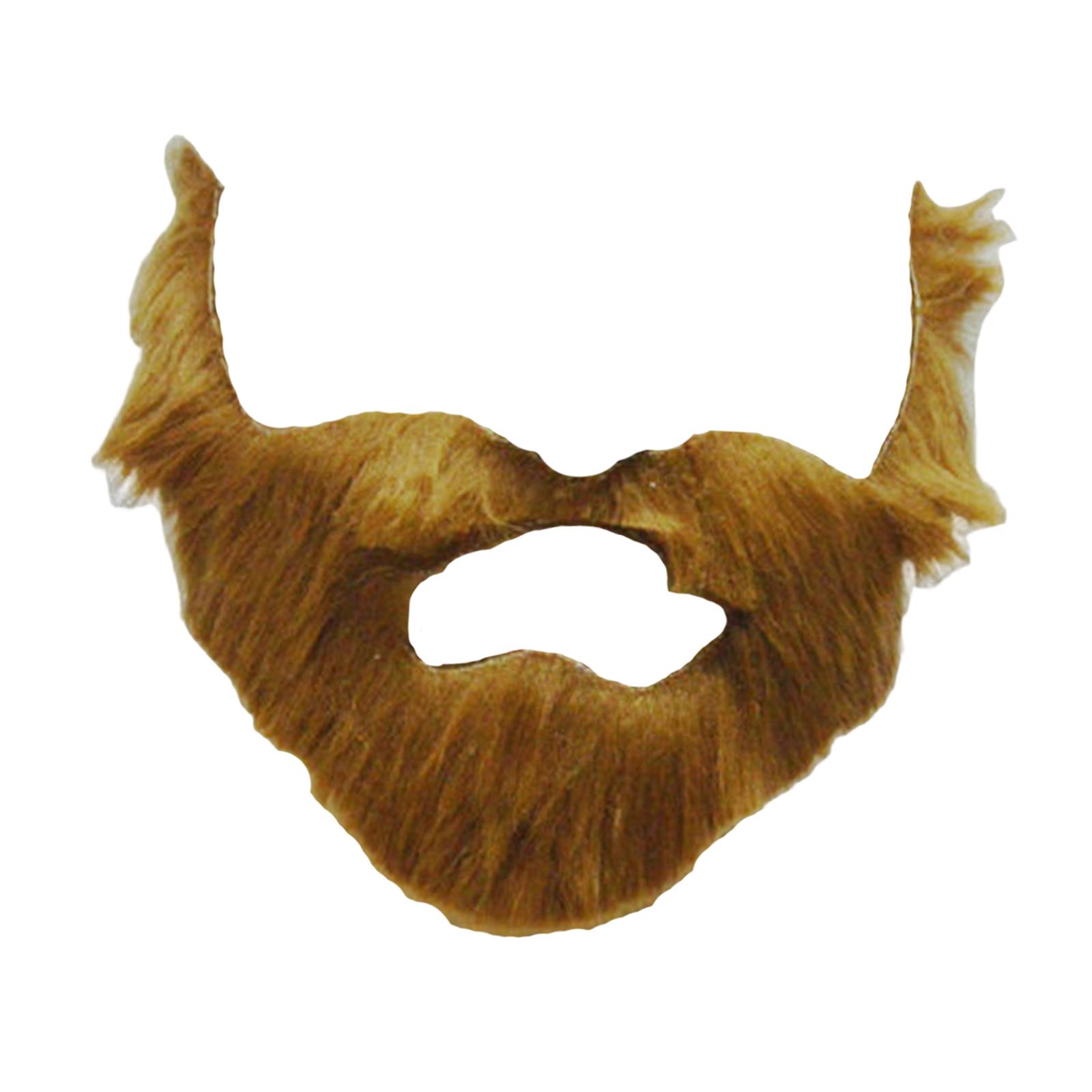 Fake Beard Costume Accessories Props False Facial Hair Flannel Beard for Men Halloween Beard Fake Mustaches Cosplay Dress Up