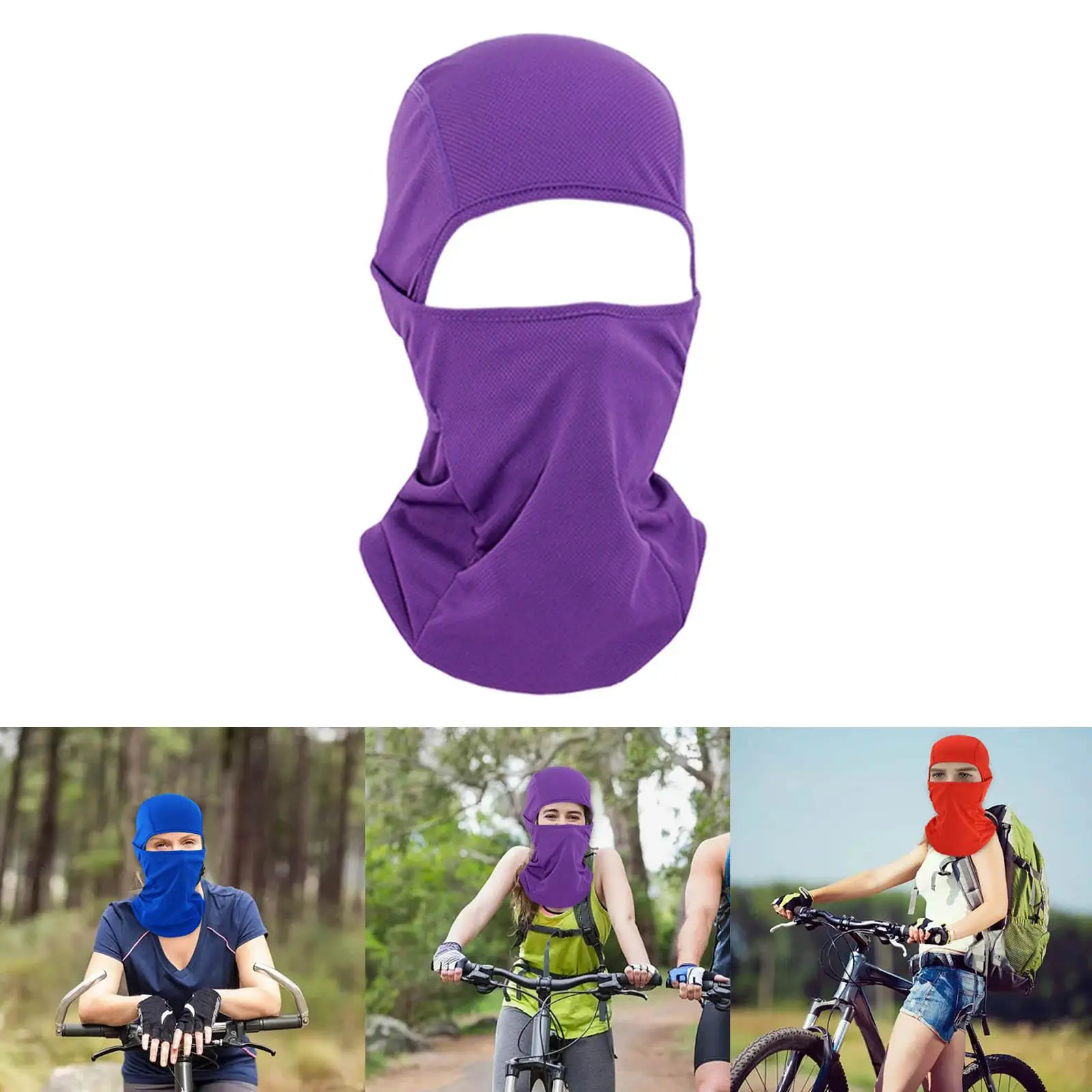 Lightweight Full Face Mask Balaclava Head Cover Windproof for Motorcycle Women UV Sun protection Summer Scarf Outdoor