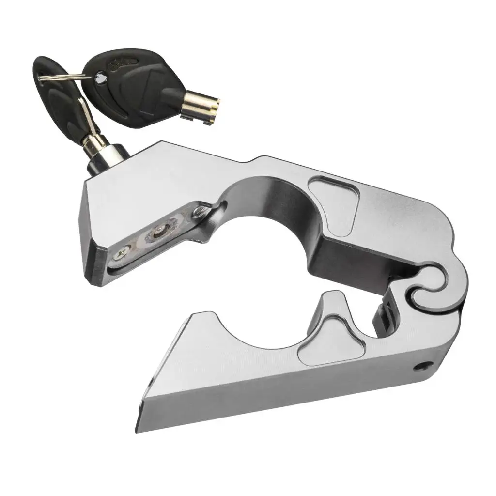 Universal CNC Aluminum Motorcycle Handlebar Lock Anti Security
