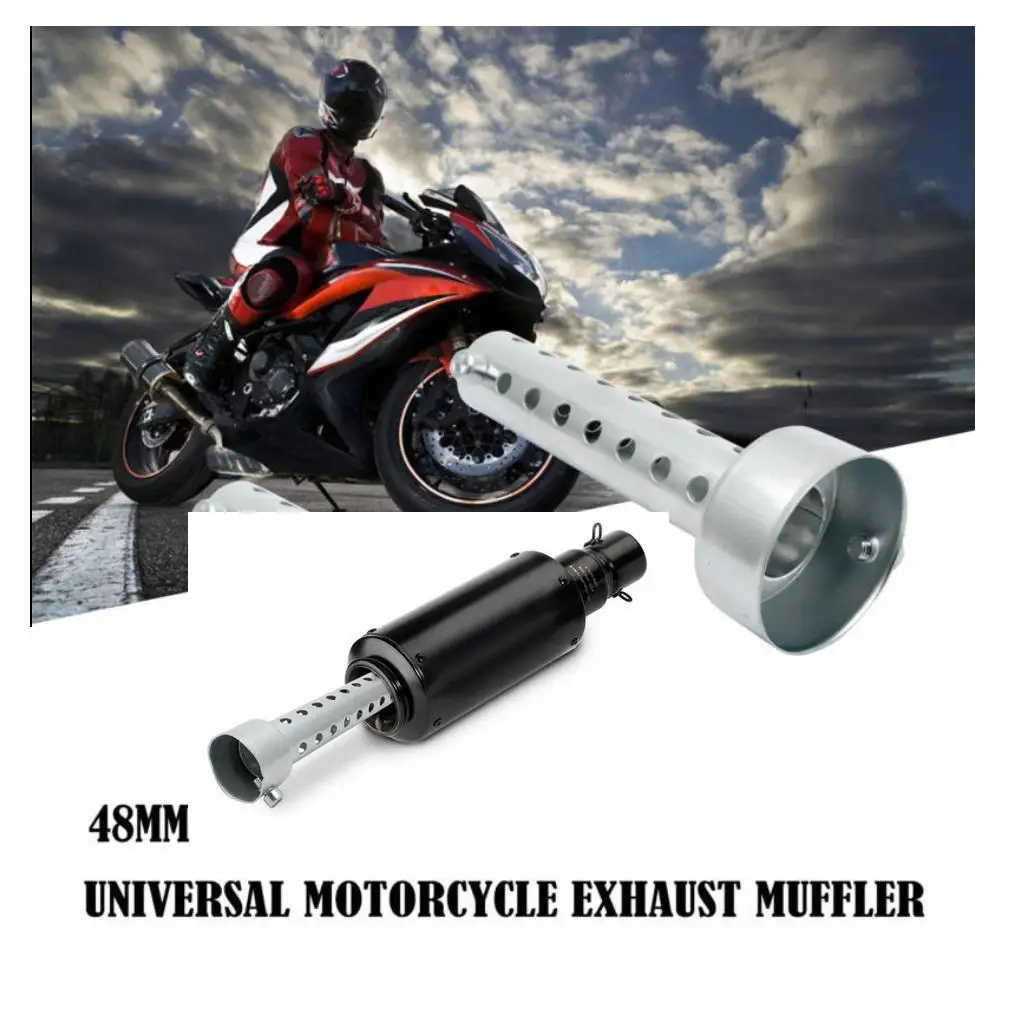 80mm 3inch Long Exhaust End Silencer Baffle to fit Exhaust Pipes (Baffle O.D. 42mm/45mm/48mm)