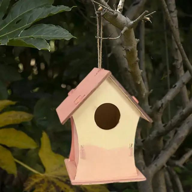 1 Set Bird House Construction Kit Children DIY Painting Assembling