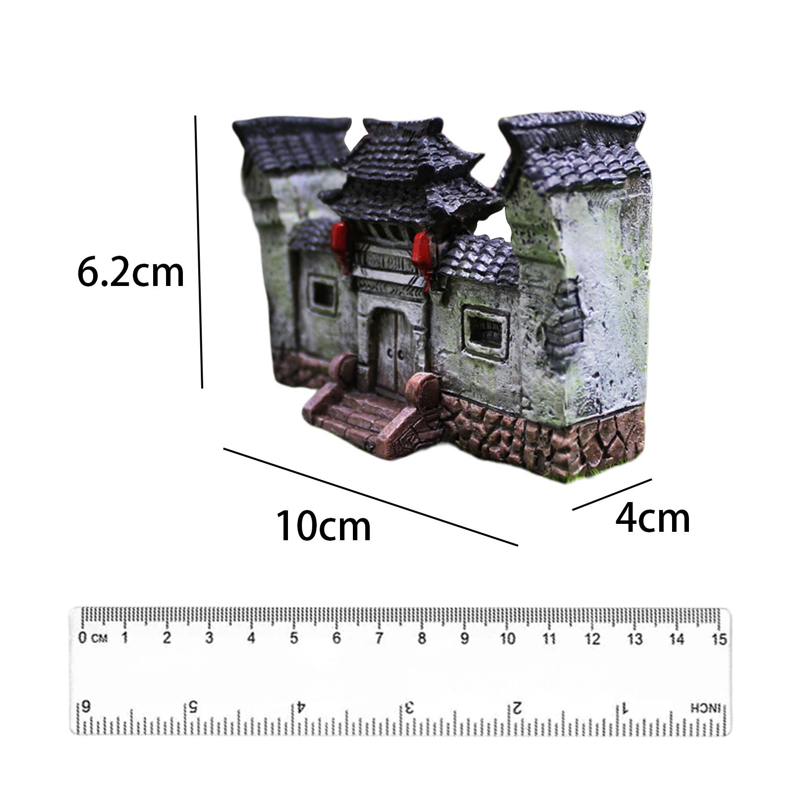 Fairy Garden Accessories Ancient Gate for Micro Landscape Aquarium Garden Decoration