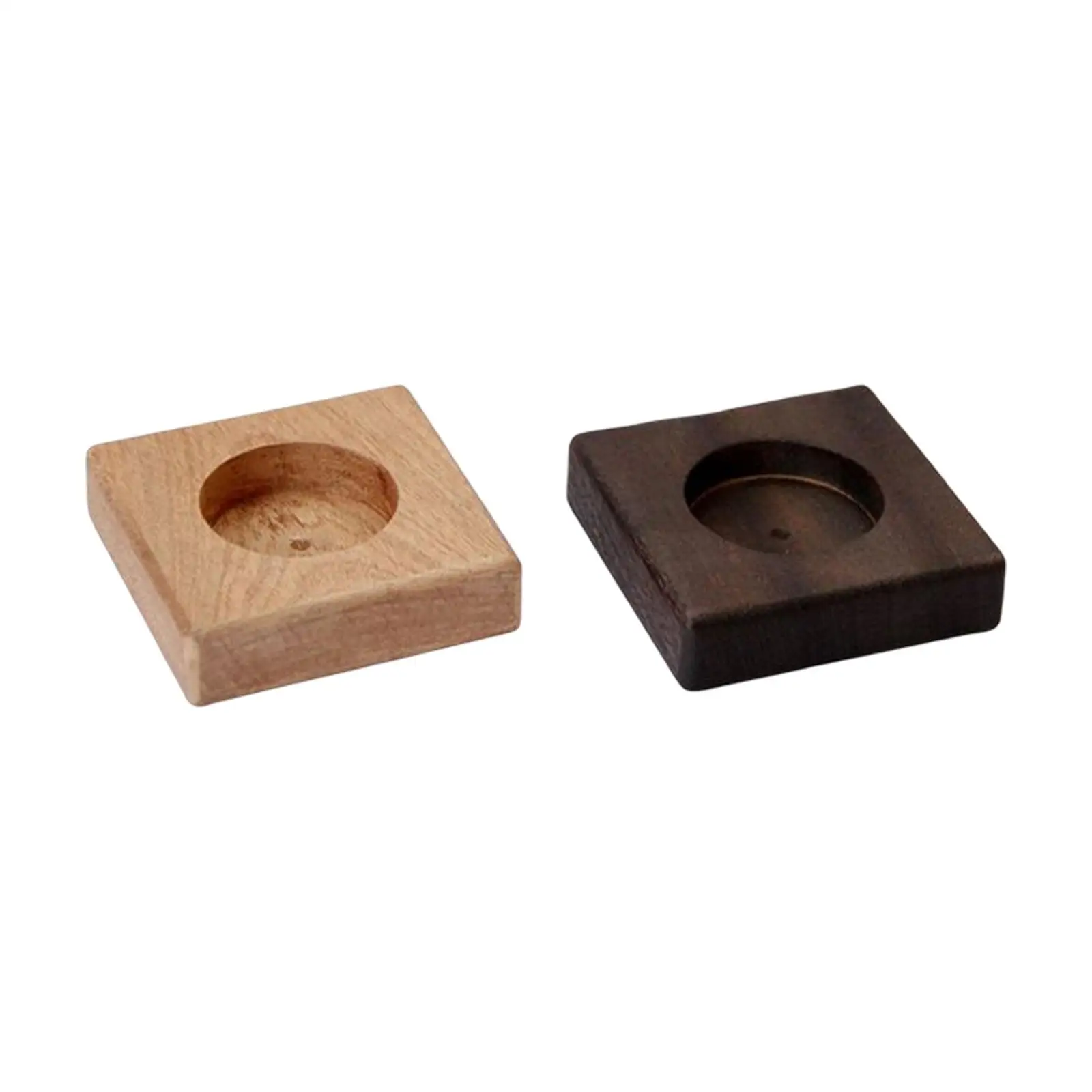 Wooden Candle Holder Small Tea Light Holders Candle Stand for Living Room