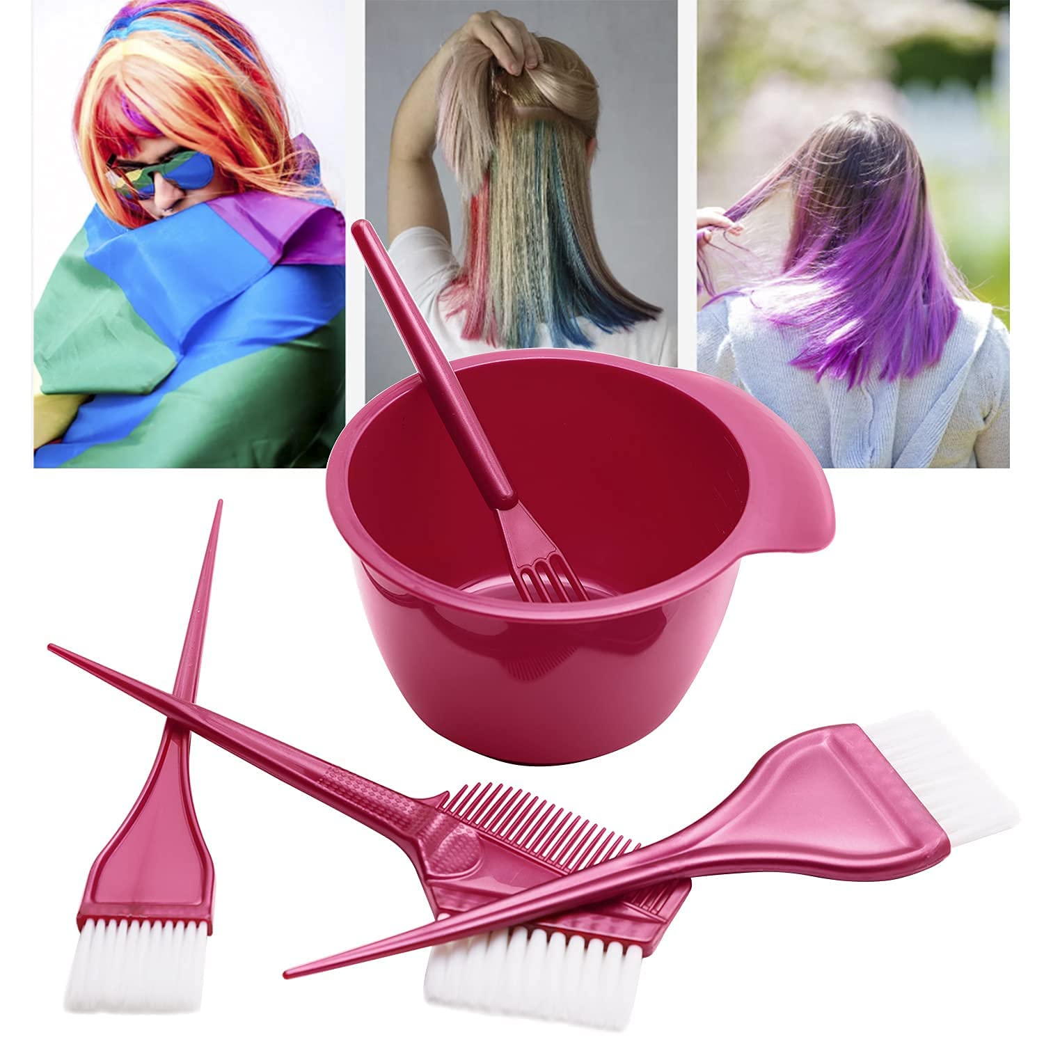 Best of 5PCS Hair Dye Coloring Glitter Set Hair Dye Color Kit Hair Mixing Bowl And Brush For Salon DIY Beauty Tools Barber Supplies Reviews & Tips