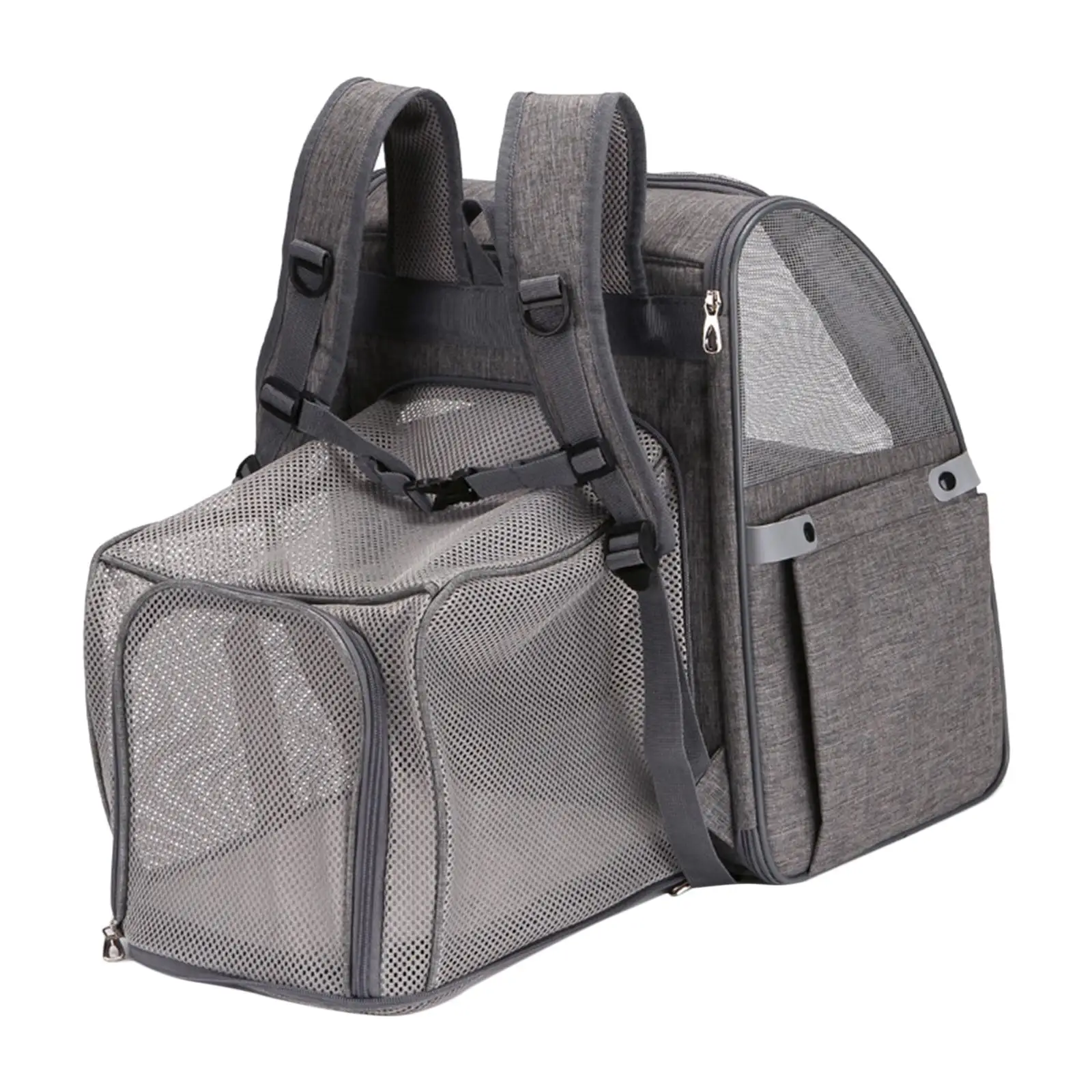 Portable Pet Carrier Handbag Purse Expandable Carrier Folding Kennel Lightweight Mesh for Outdoor Cat Pet Indoor Dogs