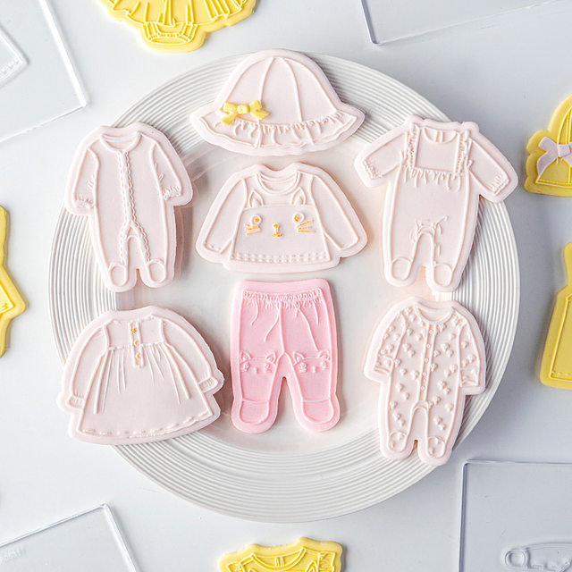 Baby Clothes Cookies Cutters Embossing Baby Shower Birthday