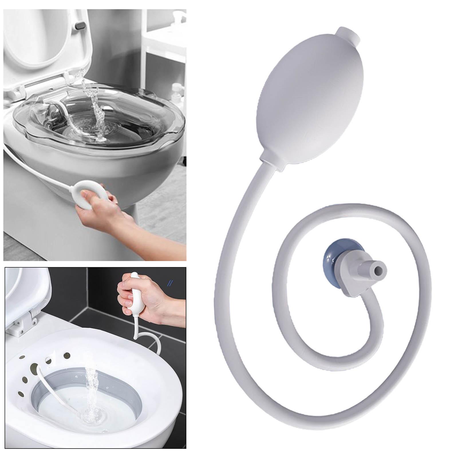 Sitz Bath Flusher Easy to Store Healthy Care Cleaning Hand Sprayer for Toilet Seat Bathtub Wash Basin Pregnant Women Hemorrhoid