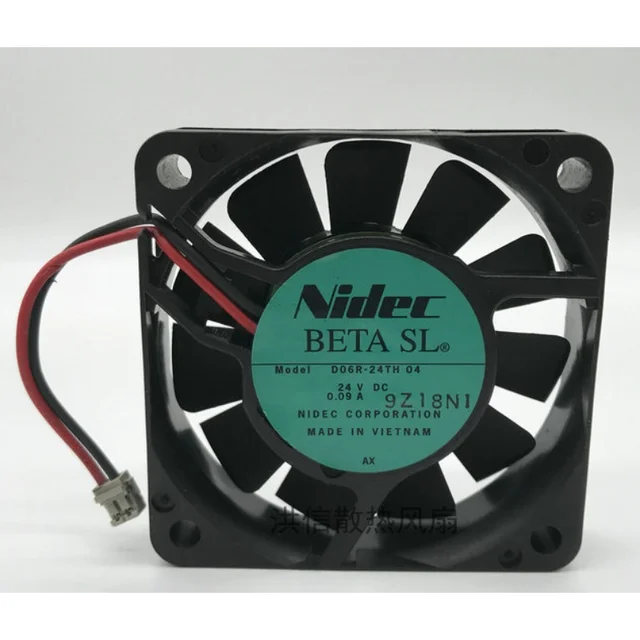 New Cooling Fan for Nidec BETA SL D06R-24TH 04 24V 0.09A 6cm Printer Copier  Fan 60×60×15mm