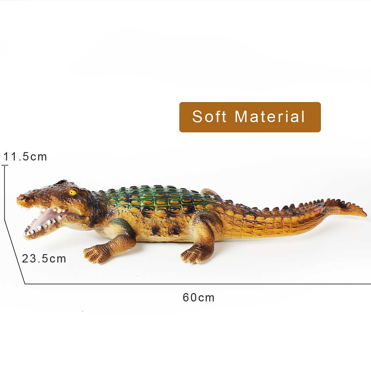 Оригинальное периферийное приспособление аниме, имитация морских животных,  Большая мягкая резиновая игрушка-крокодил, подарок для мальчика, Детская  модель | AliExpress