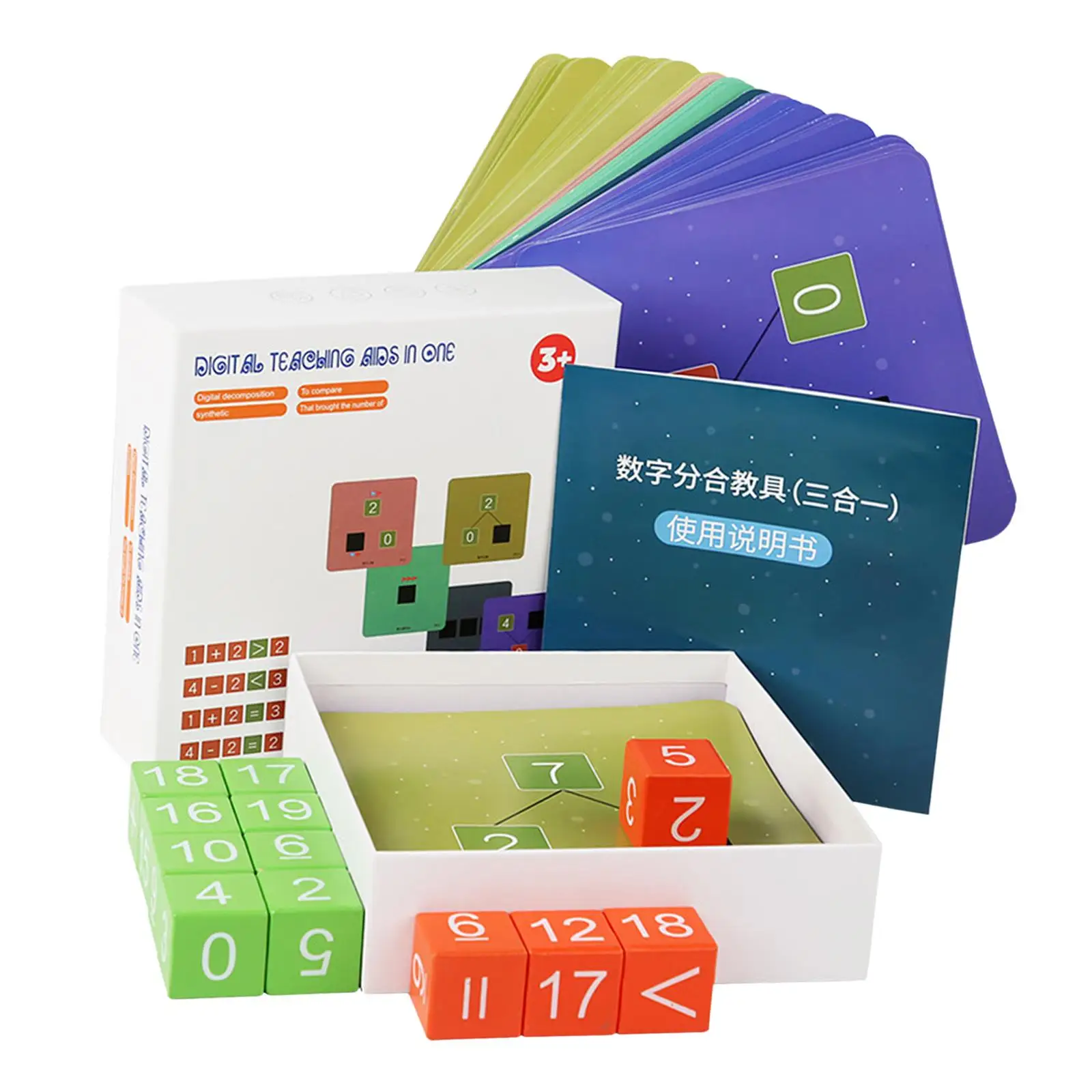 Wooden Blocks Arithmetic Toys Education Digital Cognitive Mathematics Montessori blocks Toys for Toddlers Boys Gift Girls