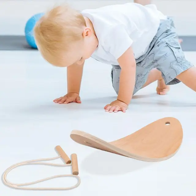 Planche d'équilibre en bois incurvée pour enfants balançoire Yoga  équipement de Fitness jouets d'intérieur Sports de plein air adultes  entraînement bébé enfants 2023 - AliExpress