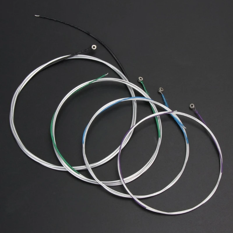 Cello Strings A-D-G-C Cello Steel Wire String for Full Size 4/4-3/4 Cello Replacement with Colorful Coatings 