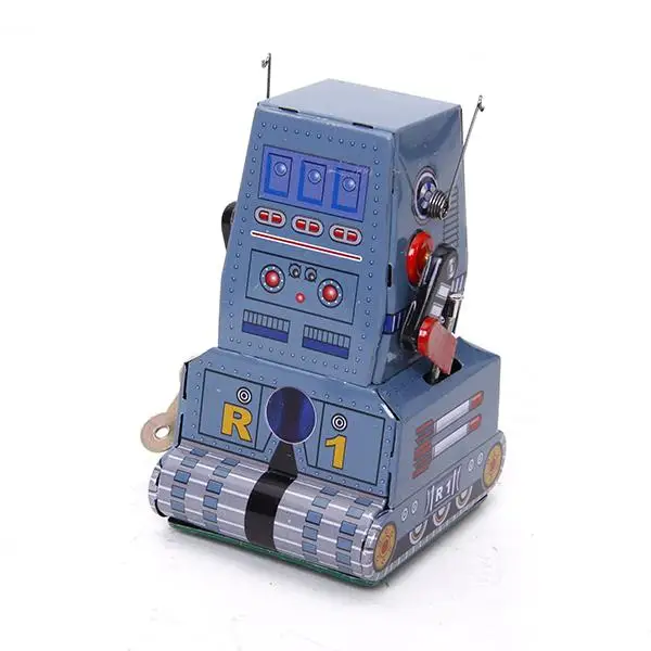 Wind Up Tank Robot w/ Key Mechanical Clockwork Model Collectibles