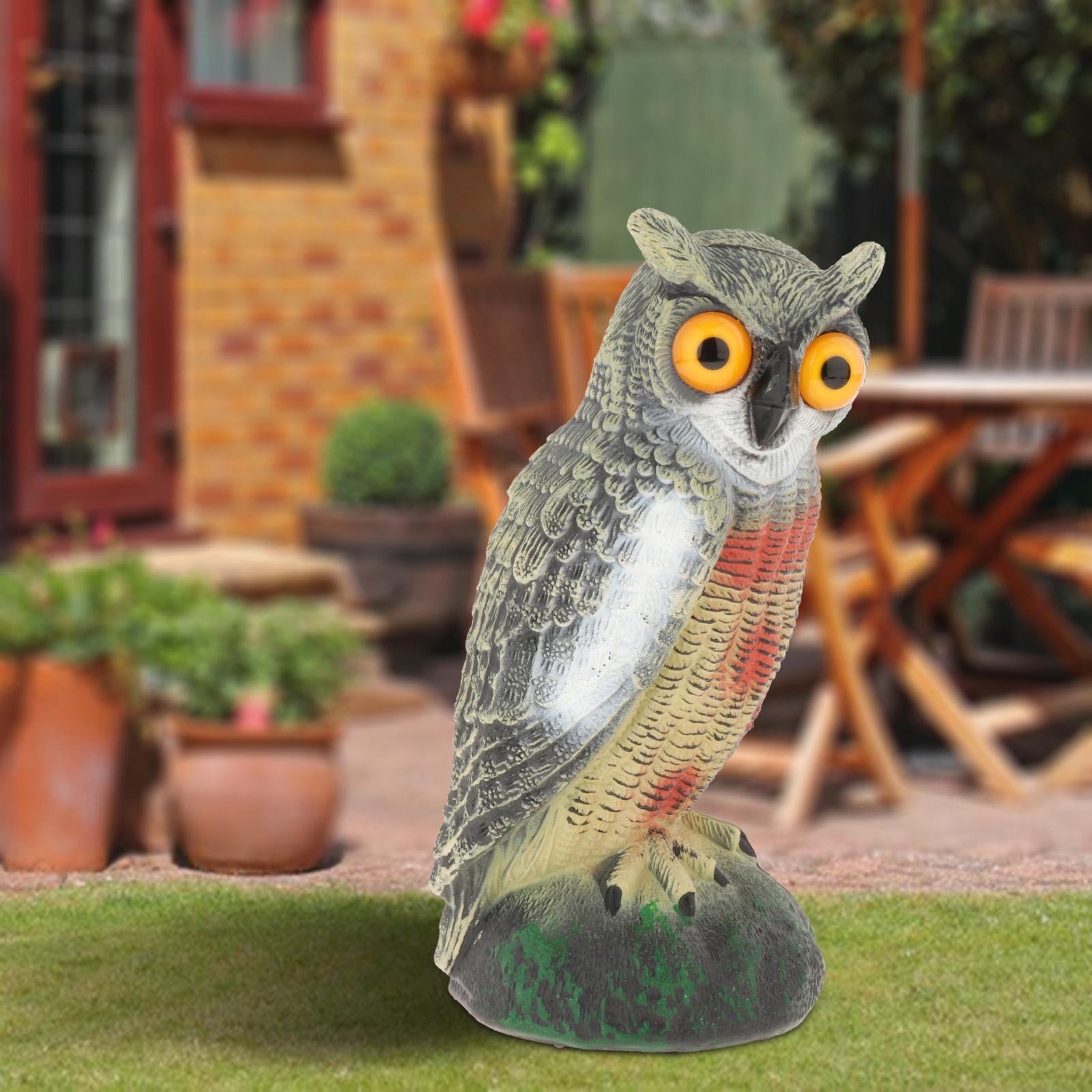 Description Picture 5 of itemFake Owl Decoy Hunting Deterrent Bird Reject Pigeon Cat Crow Scarer Repeller Pest Control for Hunting