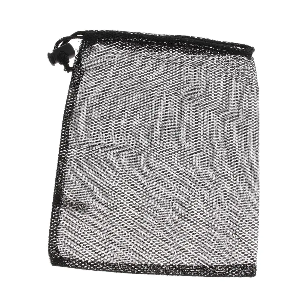 Mesh Stuff Sack Drawstring Storage Bag Net Pouch for Travel Camping Tableware Dishware