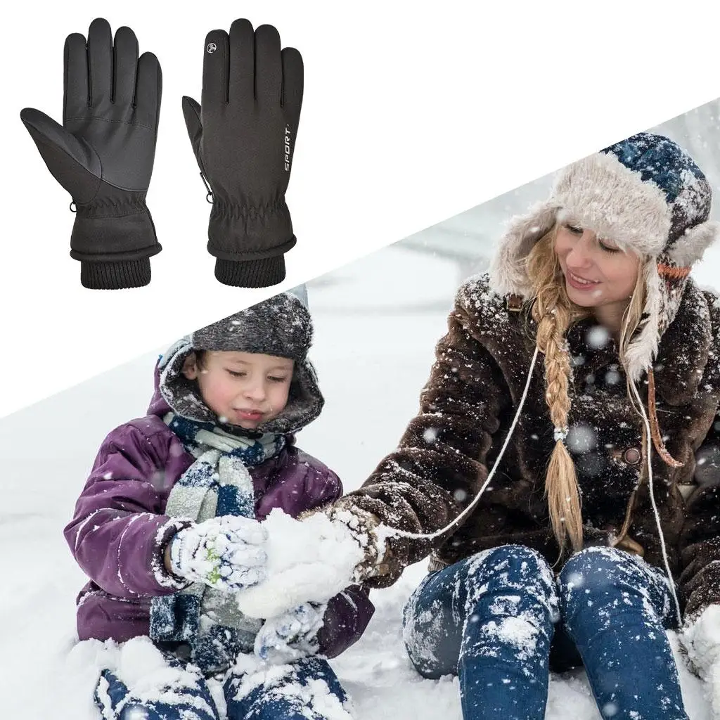 Anti-Slip Warm Gloves Touchscreen Cold Waterproof Windproof for Winter Cycling