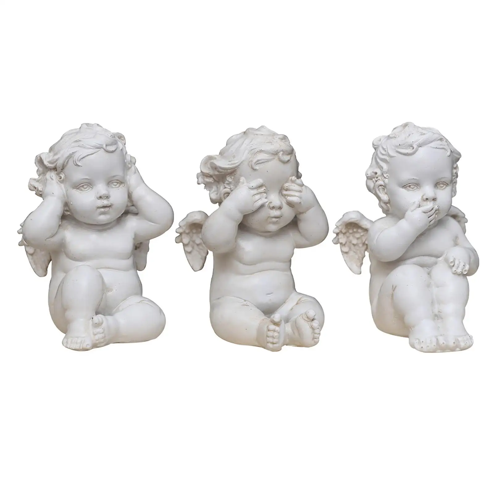 Nordic  Angle Statue Wing Rememberance Statue Memorial Statue Baby Praying Memorial for Home Table Decoration Patio