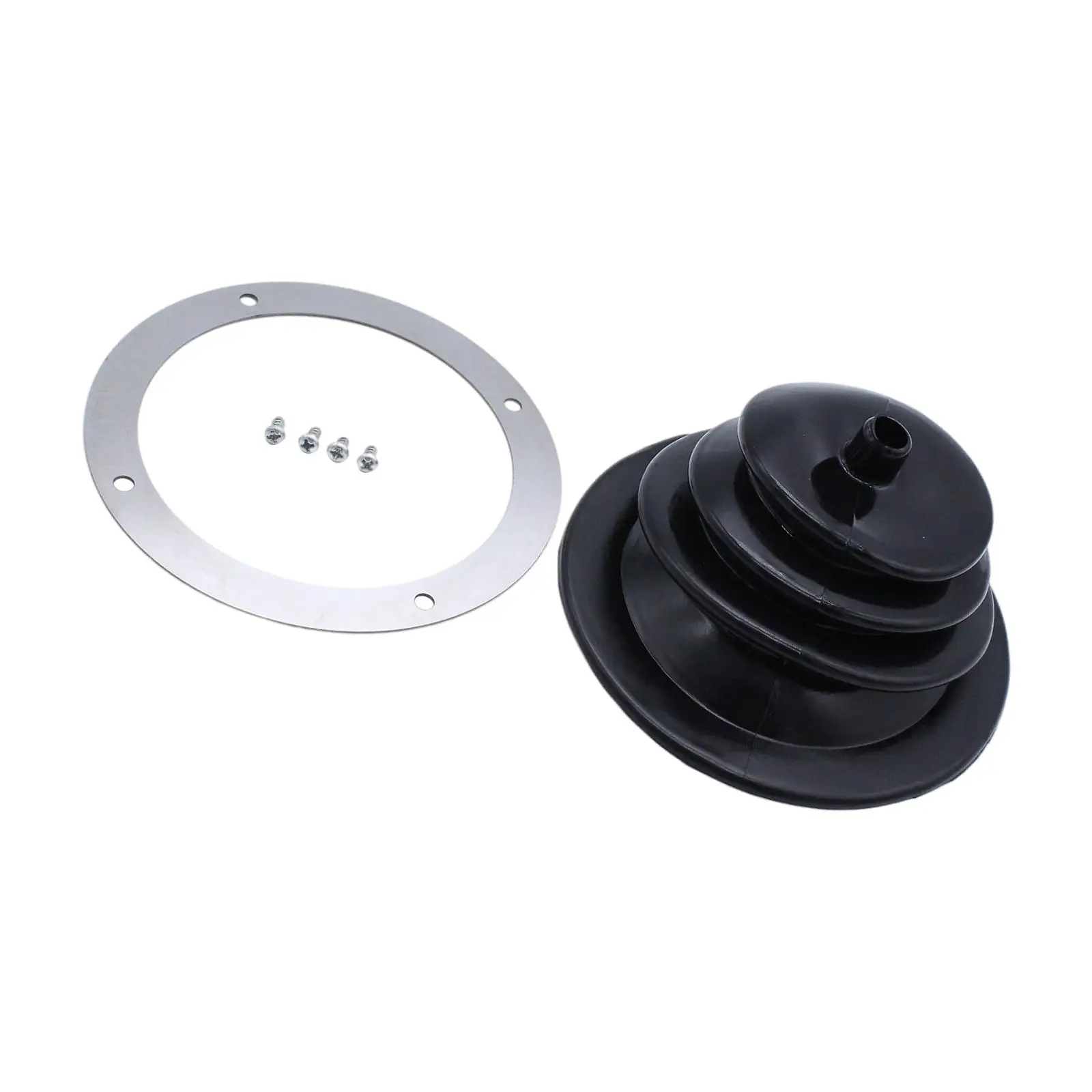 1651 Shifter Boot 5.250 inch Small Black Rubber  Knob Cover Spare  Replaces Professional Easy to Install Accessories