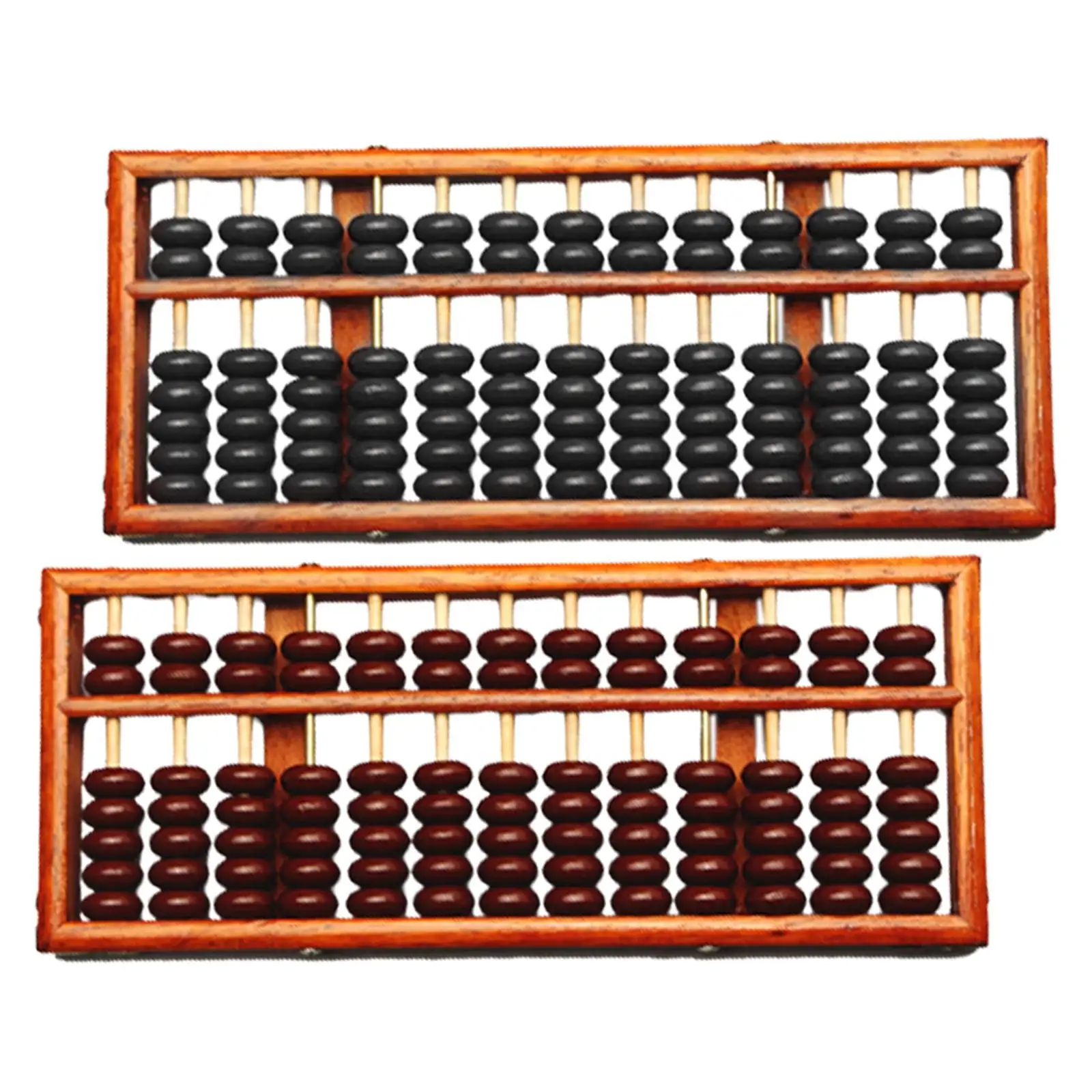13 Column Chinese Wooden Abacus Classical Counting Ornament for Adults Kids