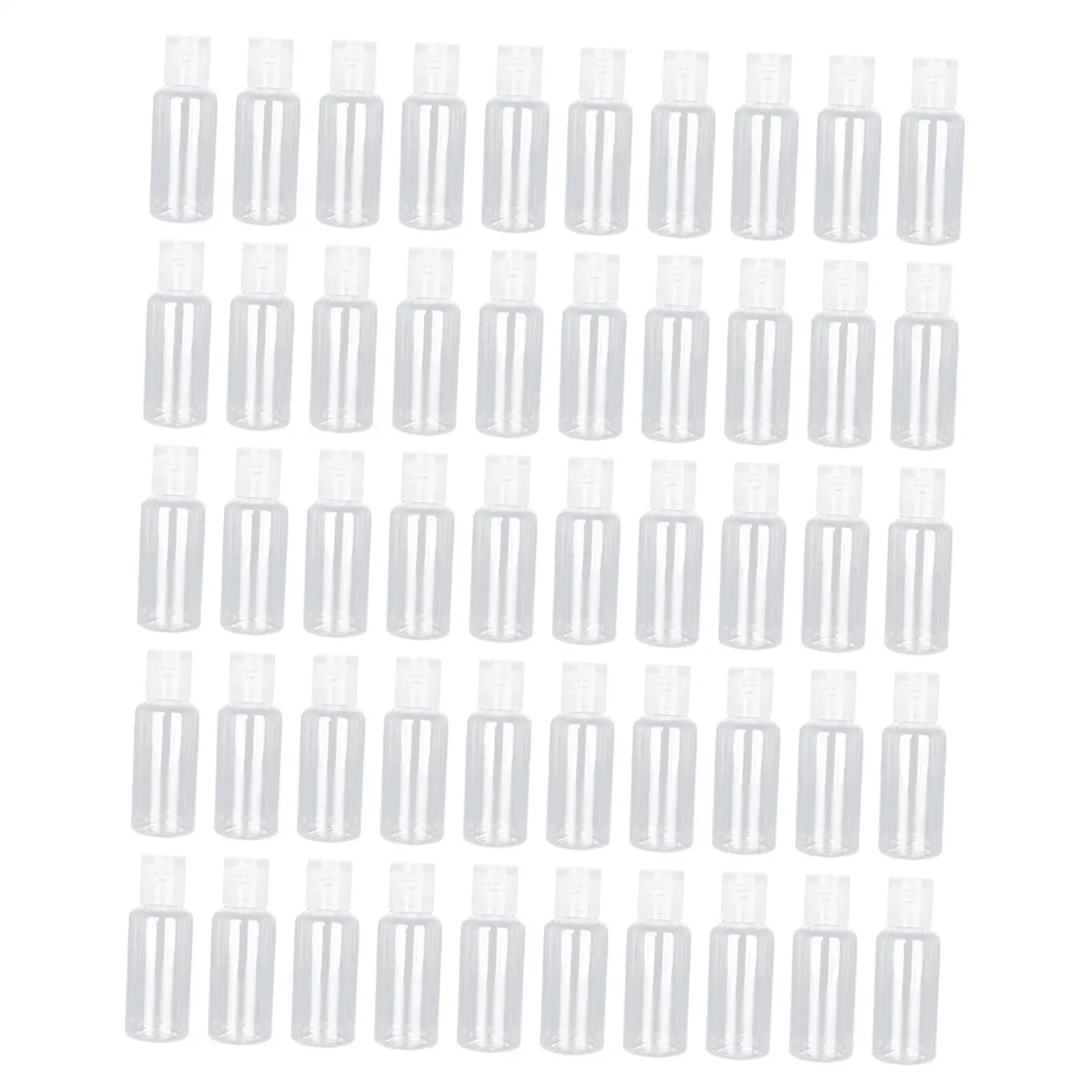 50Pcs Cosmetic Bottle Travel Size with Lid Leakproof 30ml Travel Bottle