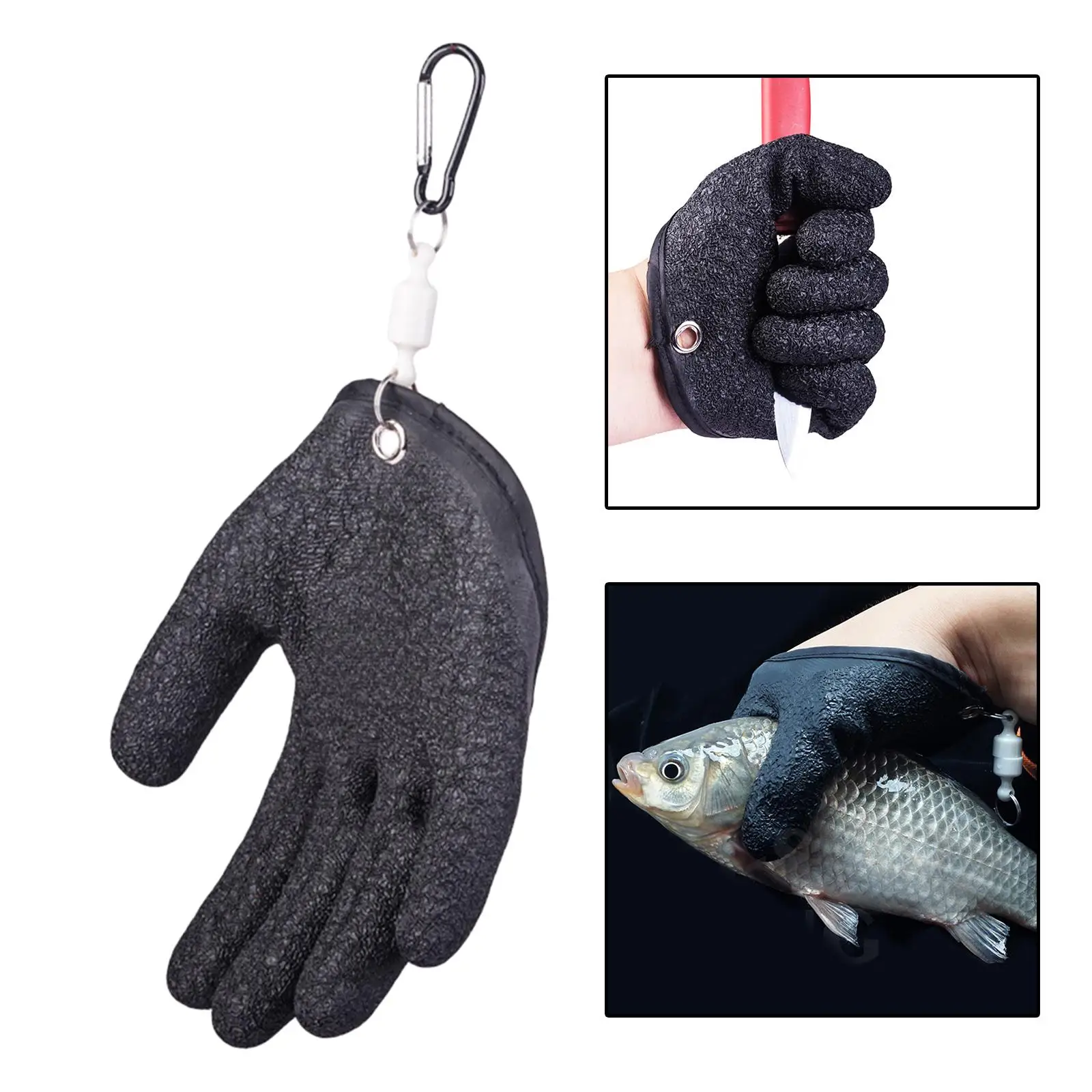  Magnetism Fisherman Professional Catch Fish s Multifunctional Anti-Slip Hunting  Left Hand with Magnetism Release Buckle
