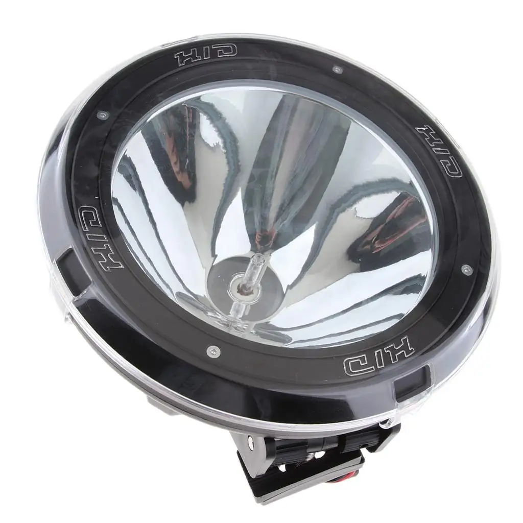 9 Inch 55W Built-in Xenon HID 4x4 Cross-country Rally Driving Fog Light Lamp 12V Black
