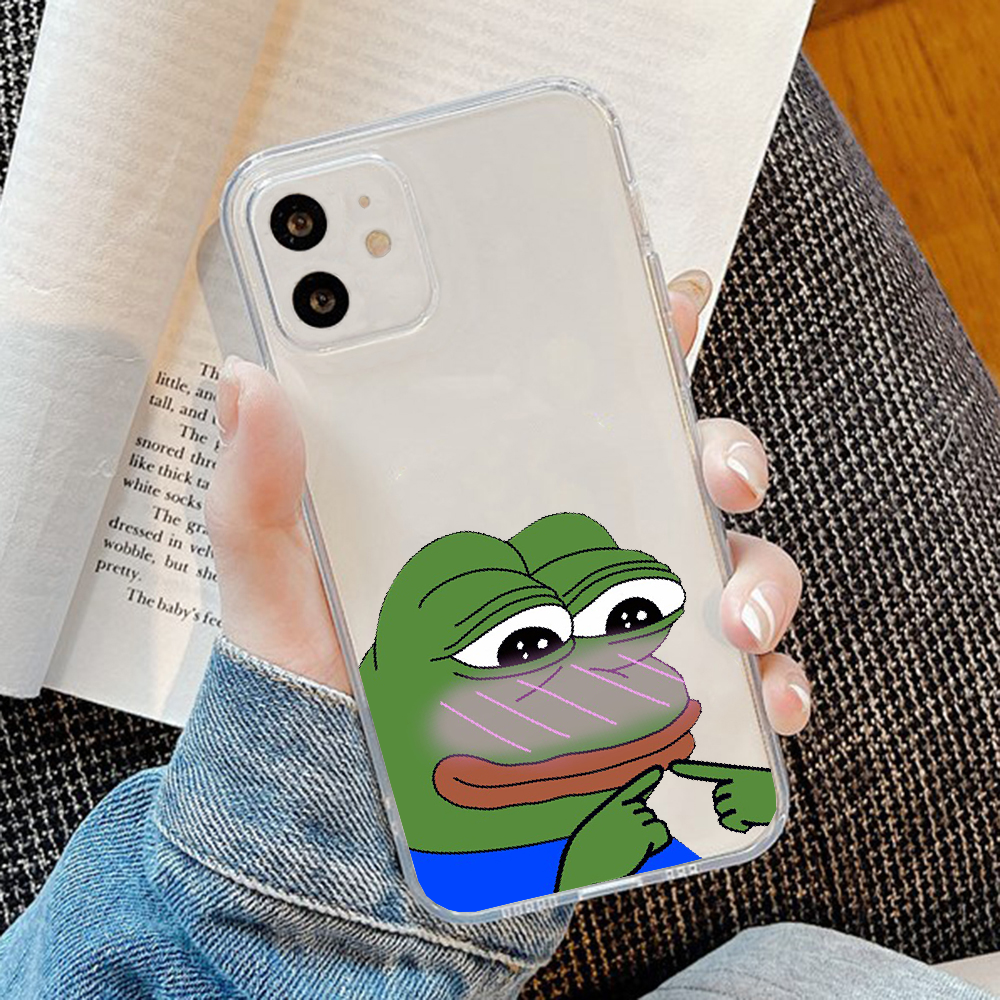 Чехол для телефона грустная лягушка pepe meme для iphone SE 2020 6 6S 7 8  11 12 13 Mini Plus X XS XR Pro Max, прозрачный мягкий бампер, модный |  AliExpress