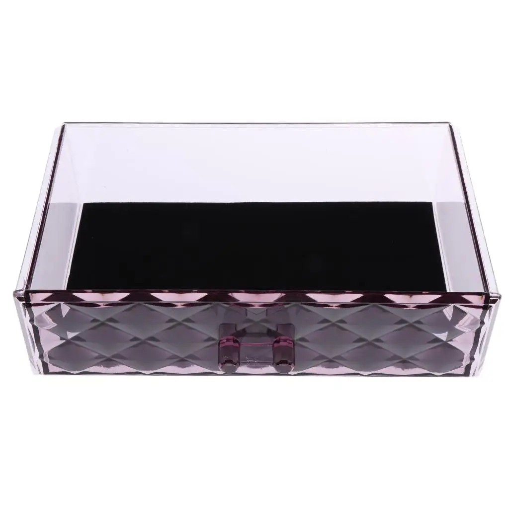 Acrylic Makeup Box Cosmetic Organizer Drawers Display Storage Case