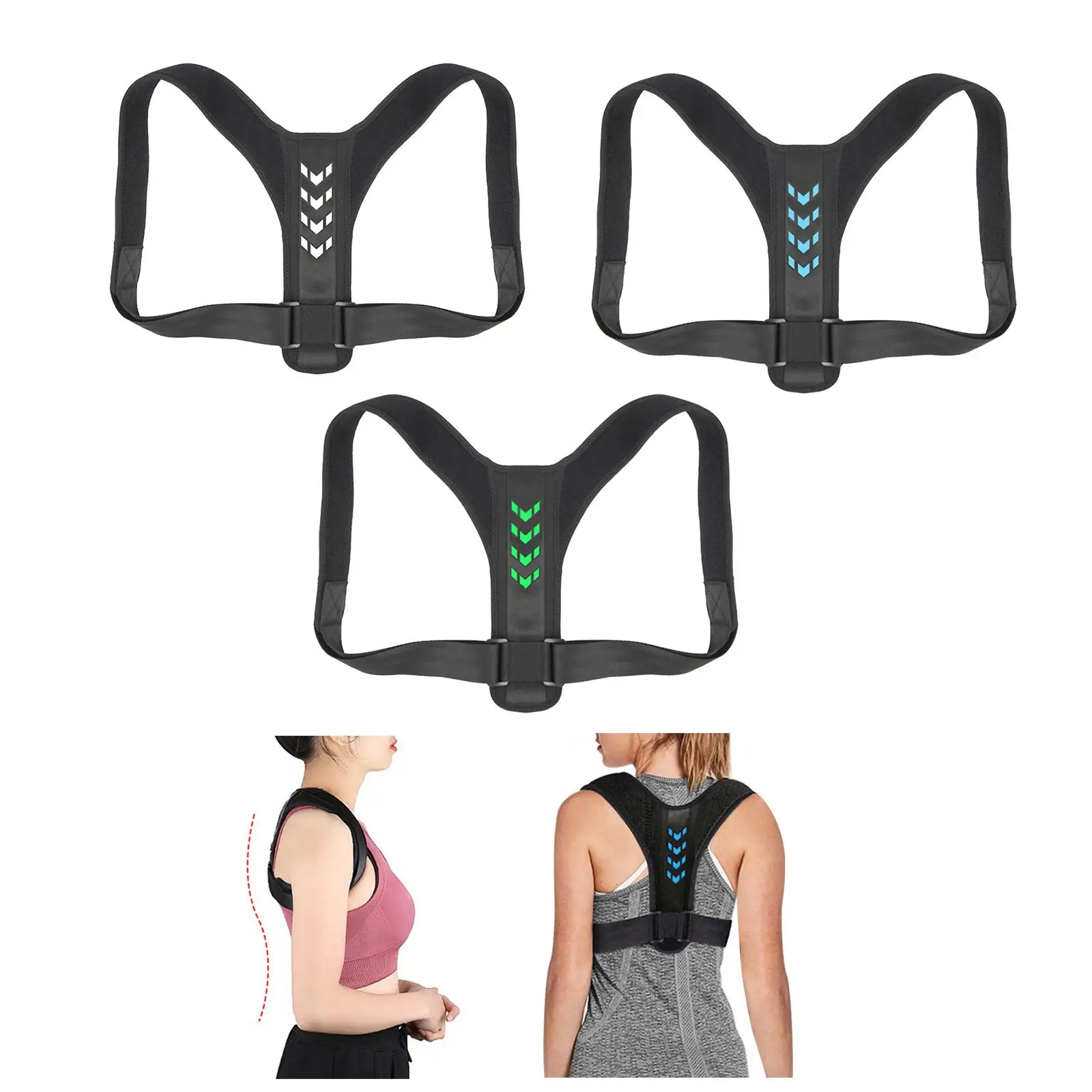 Posture Corrector for Men and Women Adjustable Comfortable shoulder brace Back Straighter Back Correction Belt