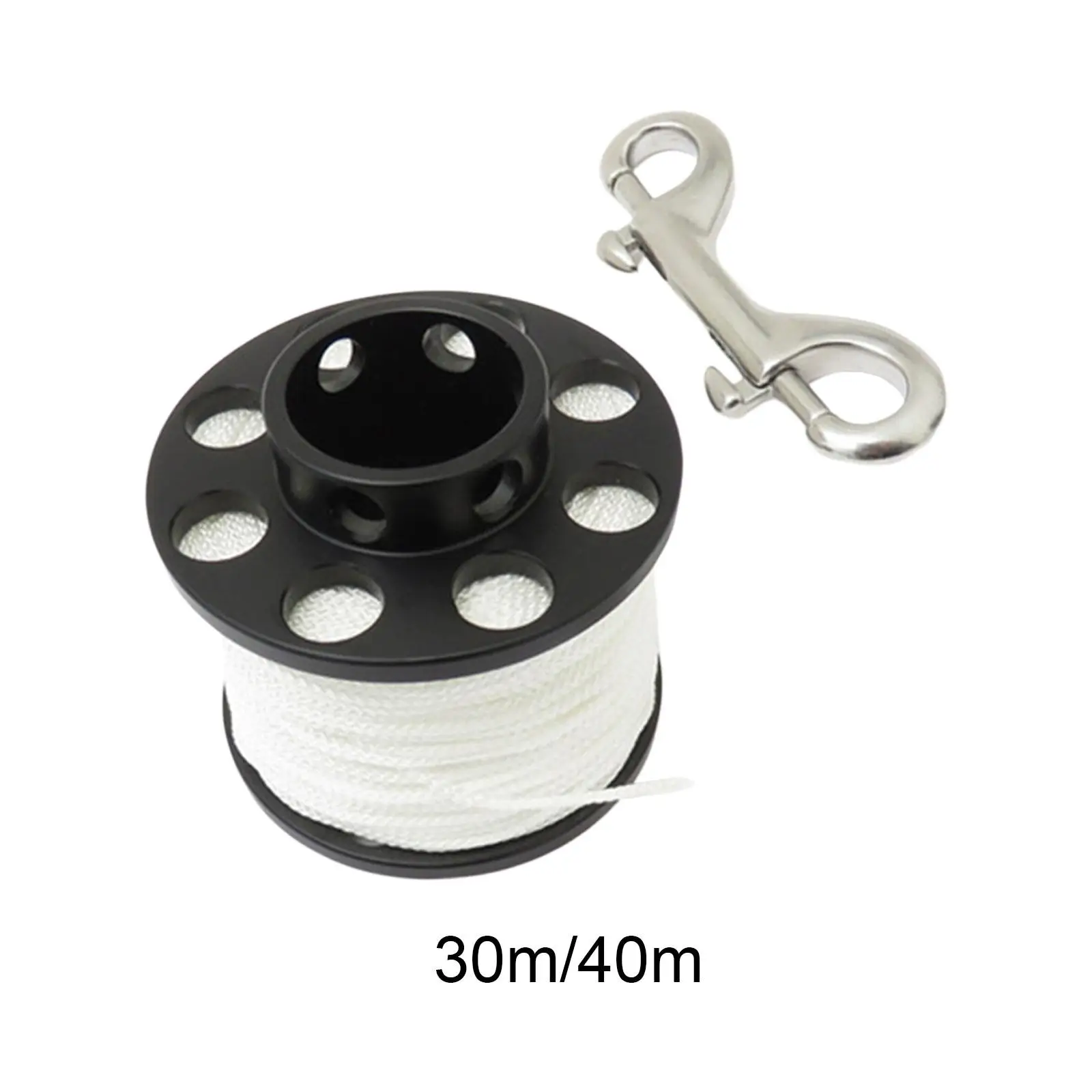 Scuba Diving Reel with Clip White Line for Spearfishing Underwater Equipment